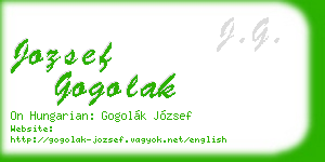 jozsef gogolak business card